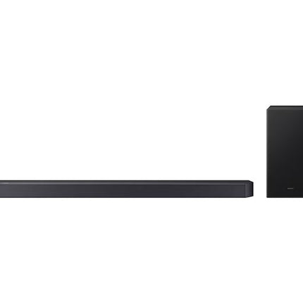 Samsung HW-Q610F 3.1.2ch soundbar with Dolby Atmos, DTS:X, wireless subwoofer & Q-Symphony for immersive cinematic surround sound.