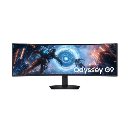 Samsung LS49FG916EUXEN 49 Inch OLED Gaming Monitor with 144Hz refresh rate, Dual QHD display, 0.03ms response time, HDR10+, FreeSync Premium Pro and immersive gaming.