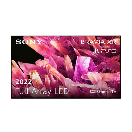 Sony 85X90K 85-inch 4K HDR Google TV with Full Array LED, 120Hz refresh rate, XR Cognitive Processor and Dolby Vision support.