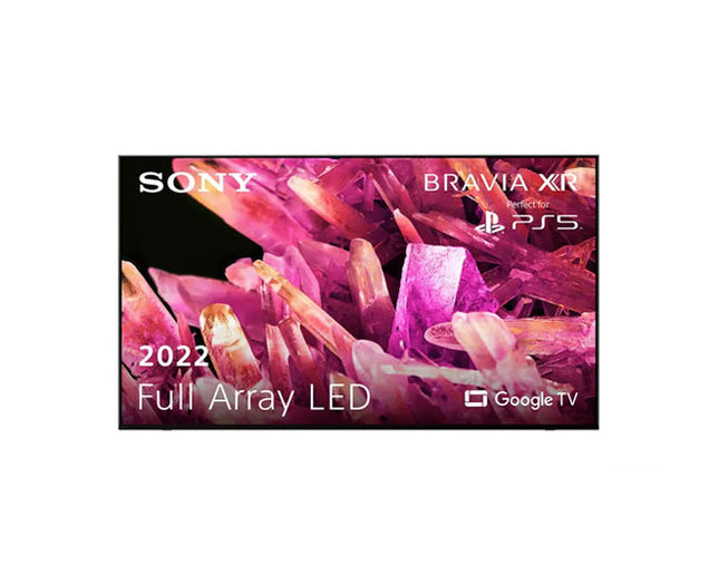 Sony 85X90K 85-inch 4K HDR Google TV with Full Array LED, 120Hz refresh rate, XR Cognitive Processor and Dolby Vision support.