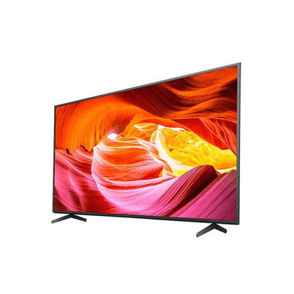 Sony 65X75K 65-Inch 4K HDR LED Smart Television featuring Google TV X1 Processor Chromecast Built-In Dolby Audio USB Playback and Screen Mirroring