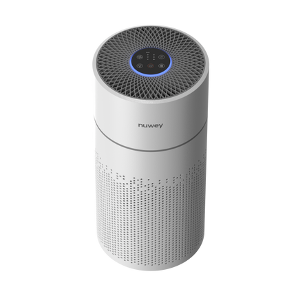 Nutricook Nuwey Air Pure XL Air Purifier side view with AirDetect sensor