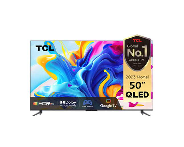 TCL 50C645 50-Inch QLED 4K UHD Google Smart TV with Quantum Dot Technology, Dolby Vision HDR, HDR10+ and Dolby Atmos