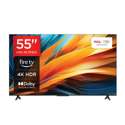 TCL 55PF650 55-Inch 4K UHD Smart Google TV with HDR10, Dolby Audio, Voice Control and Streaming Apps