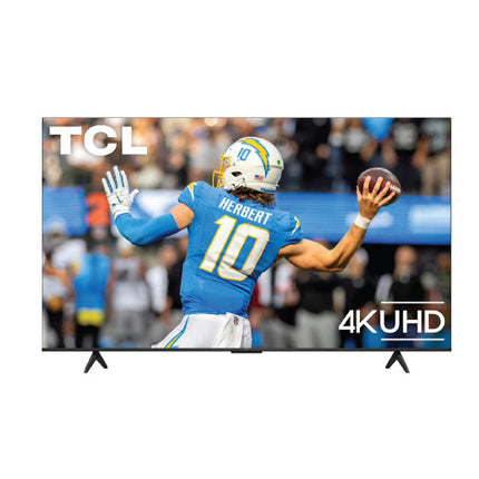 TCL 75S571G 75 inch 4K UHD Smart TV with HDR, Google TV, Dolby Audio, voice control, sleek design, and immersive home entertainment.