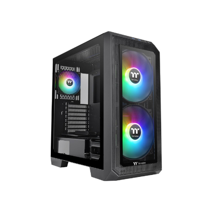 Thermaltake View 300 MX TG ARGB E ATX Mid Tower Gaming PC Case Black CA 1P6 00M1WN 00