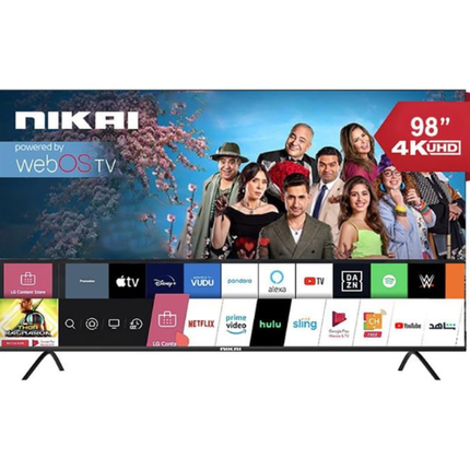 Nikai 100 Inch Platinum Series 4K UHD WebOS Smart TV HDR Dolby Audio NIK100MEU4STN