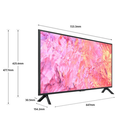 Samsung 32 Inch QLED Full HD Smart TV with Quantum Dot Colour, Quantum HDR, Q-Symphony Audio and Tizen Smart Hub 32Q60C