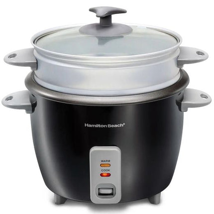 Hamilton Beach 37517-ME Rice Cooker and Steamer, 1.5L, 500W, 16 Cups Cooked Rice