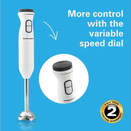 Hamilton Beach HB6040-ME Turbo Boost Hand Blender Set, 600W with 700ml Beaker, 500ml Chopper & Whisk