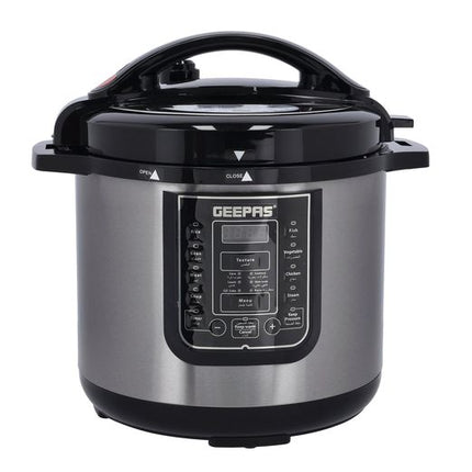 Geepas GMC35030 Digital Multi Cooker, 12L, 1600W with 14 Cooking Programs and LED Display