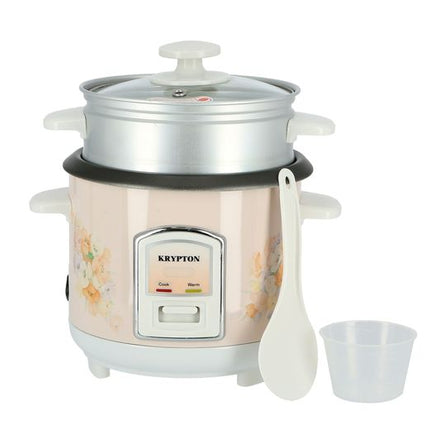 Krypton KNRC6054H 0.6L Rice Cooker with Steamer, Non-Stick Inner Pot