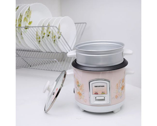 Krypton KNRC6054H 0.6L Rice Cooker with Steamer, Non-Stick Inner Pot