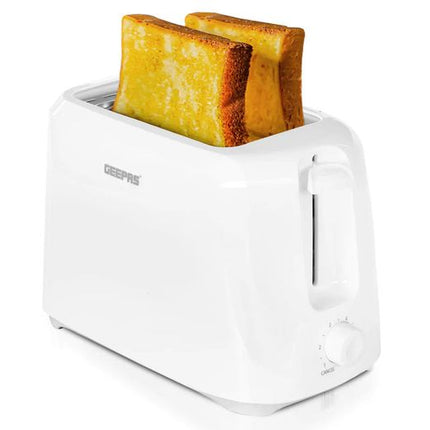Geepas GBT36515N 2-Slice Bread Toaster, 700W, 6 Browning Levels, Removable Crumb Tray