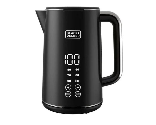 Black+Decker JCD200-B5 Touch Screen Digital Kettle 1.7L, 2200W with 6 Temperature Presets