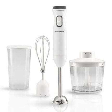Hamilton Beach HB6040-ME Turbo Boost Hand Blender Set, 600W with 700ml Beaker, 500ml Chopper & Whisk