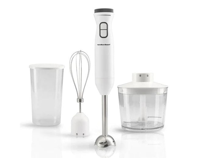 Hamilton Beach HB6040-ME Turbo Boost Hand Blender Set, 600W with 700ml Beaker, 500ml Chopper & Whisk