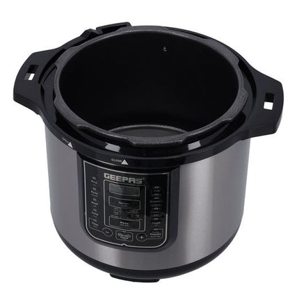 Geepas GMC35030 Digital Multi Cooker, 12L, 1600W with 14 Cooking Programs and LED Display