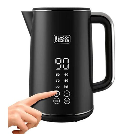 Black+Decker JCD200-B5 Touch Screen Digital Kettle 1.7L, 2200W with 6 Temperature Presets