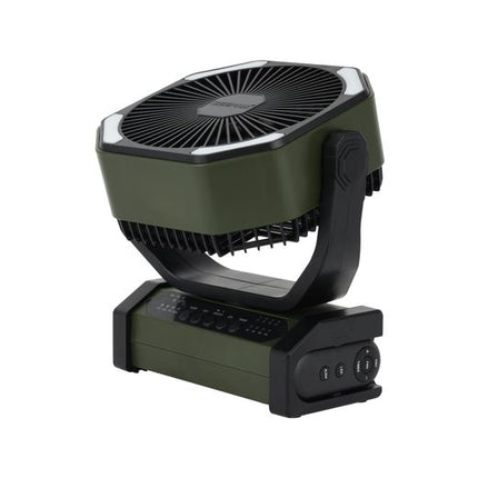 Geepas GF21220 8-Inch Rechargeable Fan with LED Light, 10000mAh, 30H Backup, Remote Control