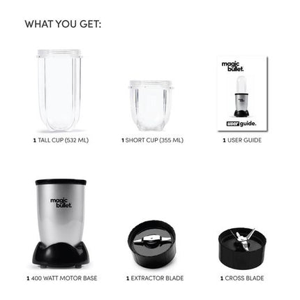Magic Bullet Multi-Function High-Speed Blender 400W MB4-0612