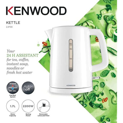 Kenwood Cordless Electric Kettle 1.7L 2200W with Water Level Indicator ZJP00