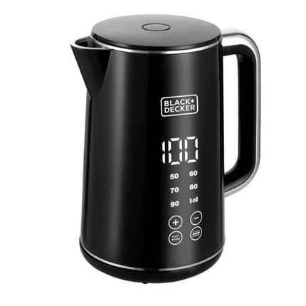 Black+Decker JCD200-B5 Touch Screen Digital Kettle 1.7L, 2200W with 6 Temperature Presets
