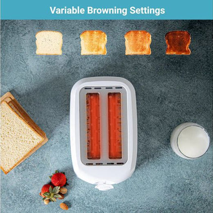 Geepas GBT36515N 2-Slice Bread Toaster, 700W, 6 Browning Levels, Removable Crumb Tray